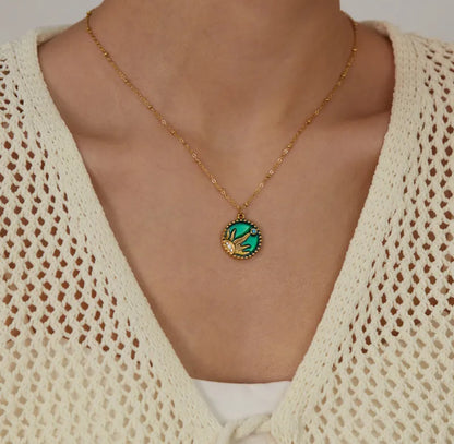 Emerald Sun Necklace