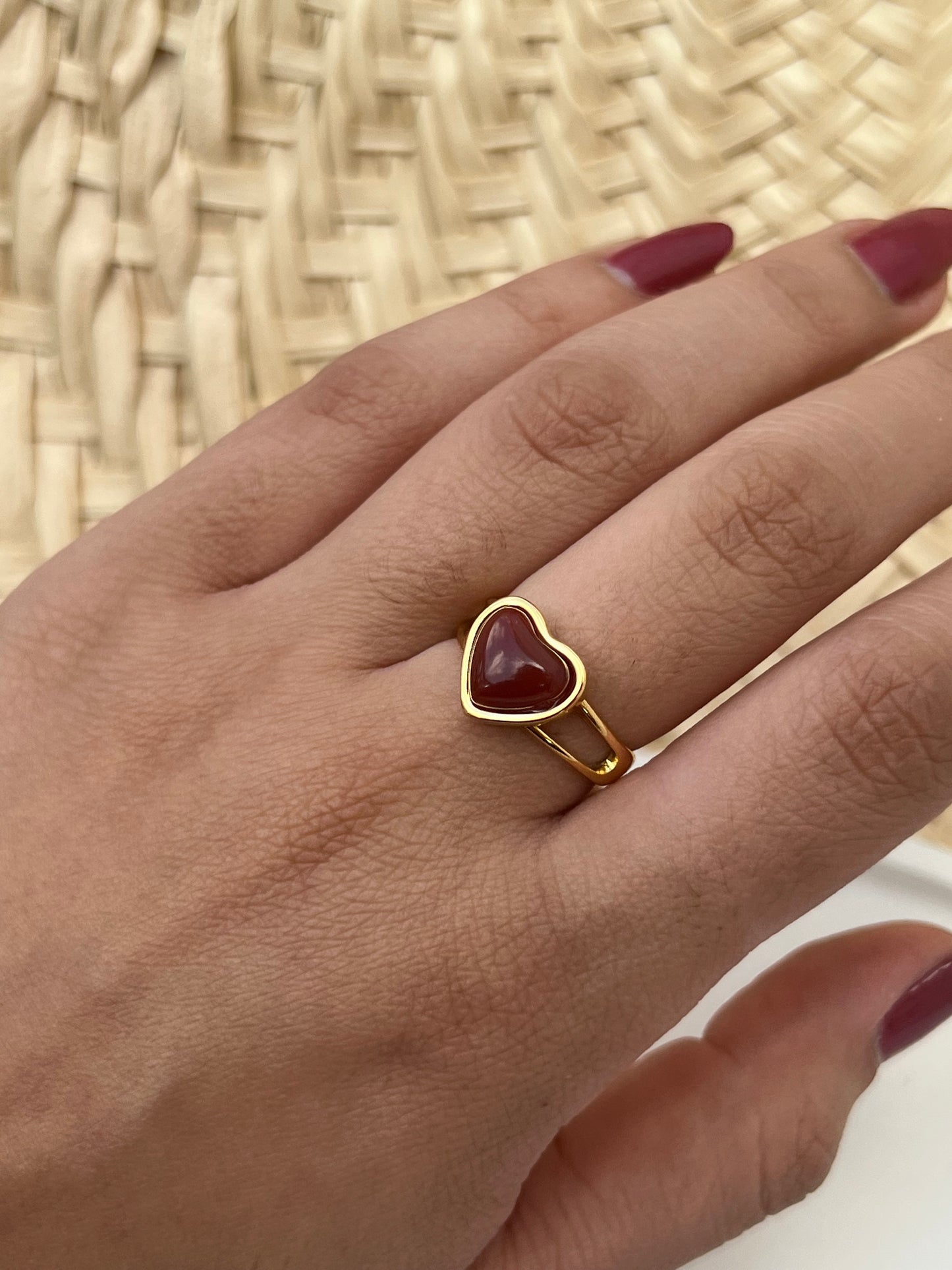 Red Heart Ring