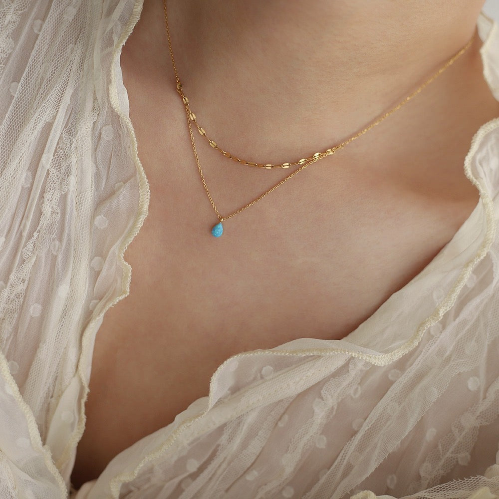 Blue Topaz Necklace