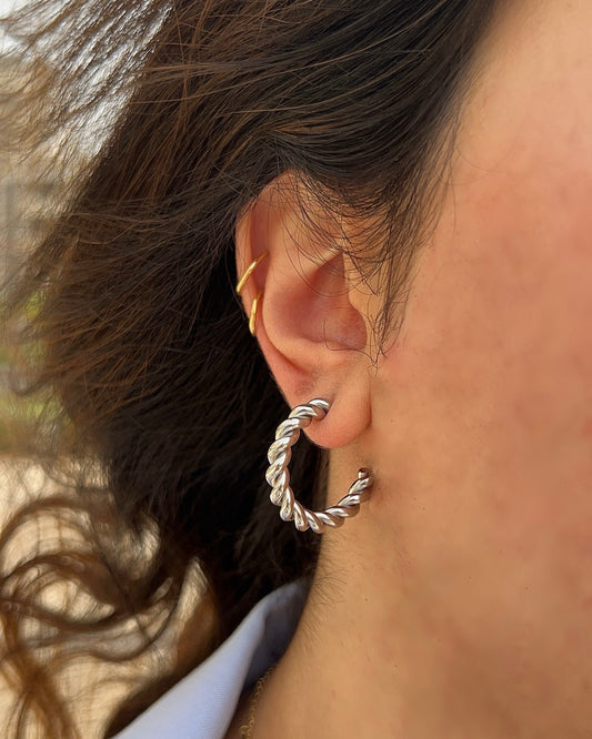 Twist Earring / Silver