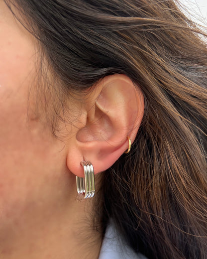 Helix Earrings / Silver