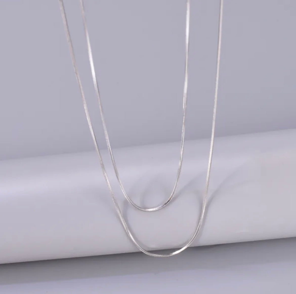 Infinity Loop Necklace / Silver